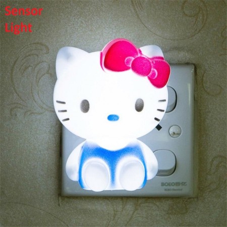 Hello Kitty LED Night Light AC220V Cartoon Night Lamp With US Plug