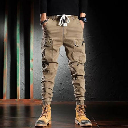 34,36,38 PLUS Size Men's Exclusive Joggers-Khaki