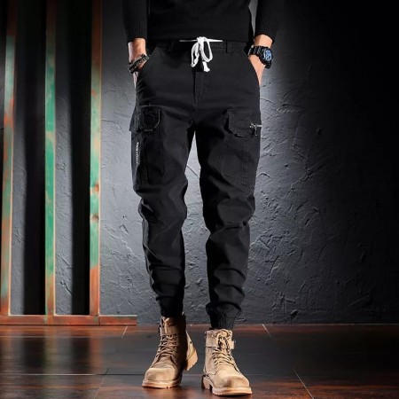 34,36,38 PLUS Size Men's Exclusive Joggers-Black