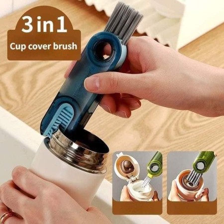 3 in 1 Bottle Gap Lid Cup Cover Cleaning Brush - (1 পিস - 350, 2 পিস 550)