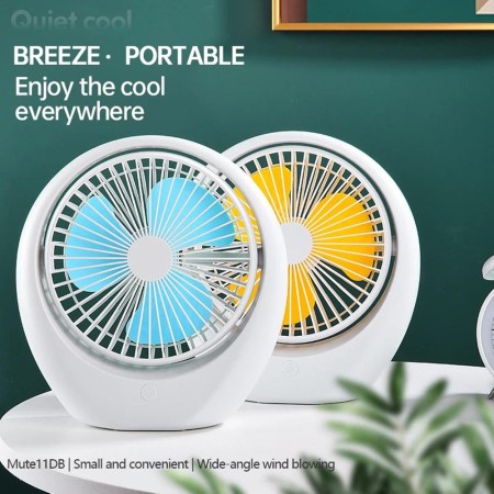 GB4706-1 6.5 Inch Mini Rotating Rechargeable Mini Table Fan