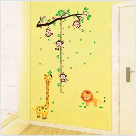 1pc giraffe Height Wall Sticker