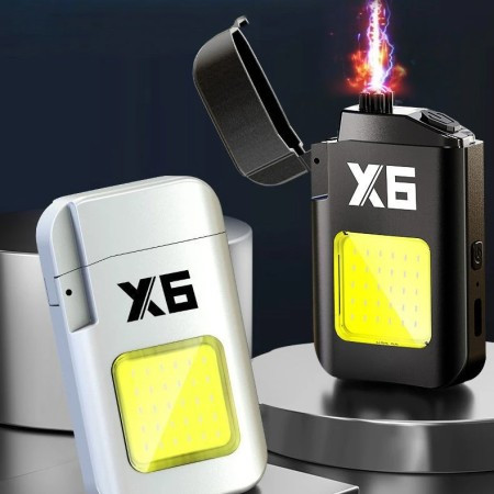 X6 Electronic Arc Plasma Lighter (White)