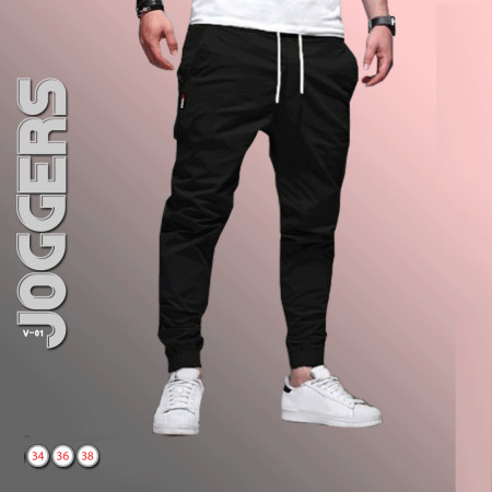 34,36,38 PLUS Size Men's Stylish Joggers(Black)