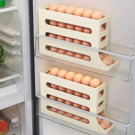 2 Pcs Four-Layer Egg Dispenser