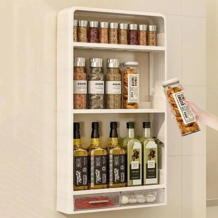 Kitchen Countertop Bottle Storage Rack