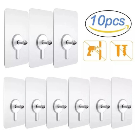 (১০ পিস) Self Adhesive Wall Hook