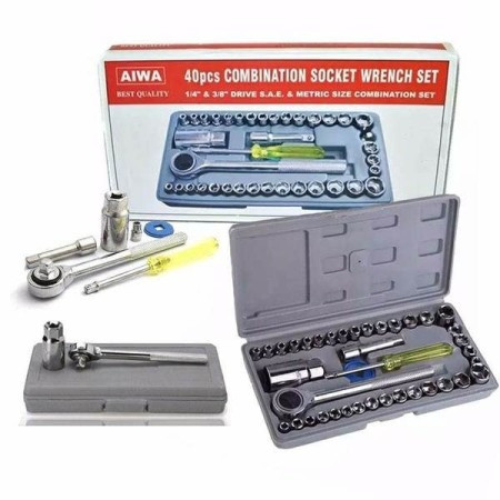 40 pcs (বক্সসহ) Combination Socket Wrench