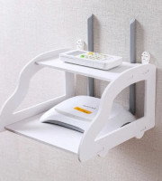 2 layer PVC board Wall Mounted Router Stand