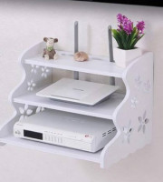 3 layer PVC board Wall Mounted Router Stand