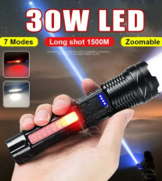 A76 Zoom Flashlight LED Torch Light (7 Mode)